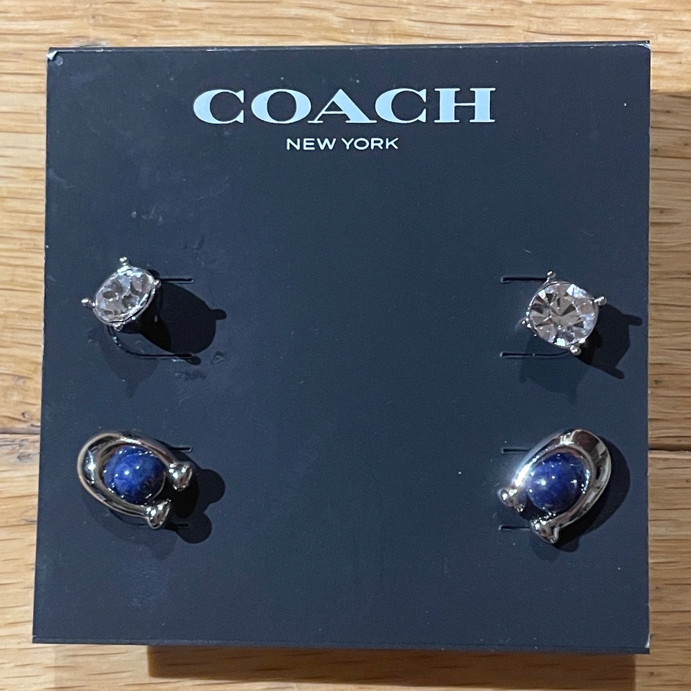 Dazzling Duo of COACH Stud Earrings